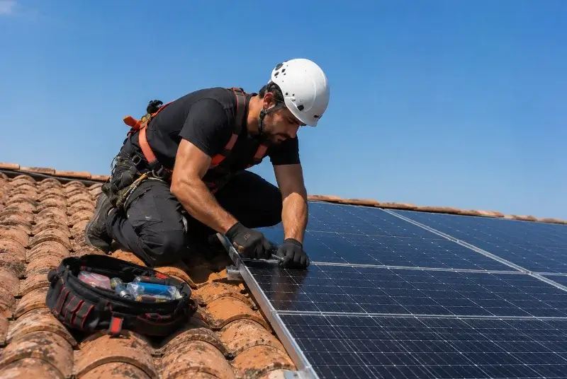 Maintenance et monitoring de panneaux solaires au Givre
