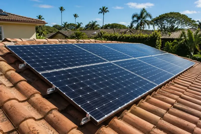 Installation de panneaux solaires au Givre